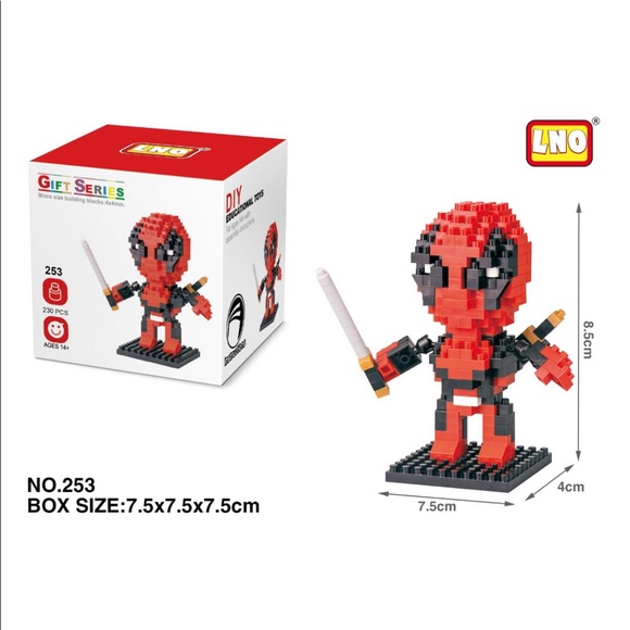 🎉HP🎊 Marvel Comics Deadpool Nano Building Blocks - Picture 2 of 3